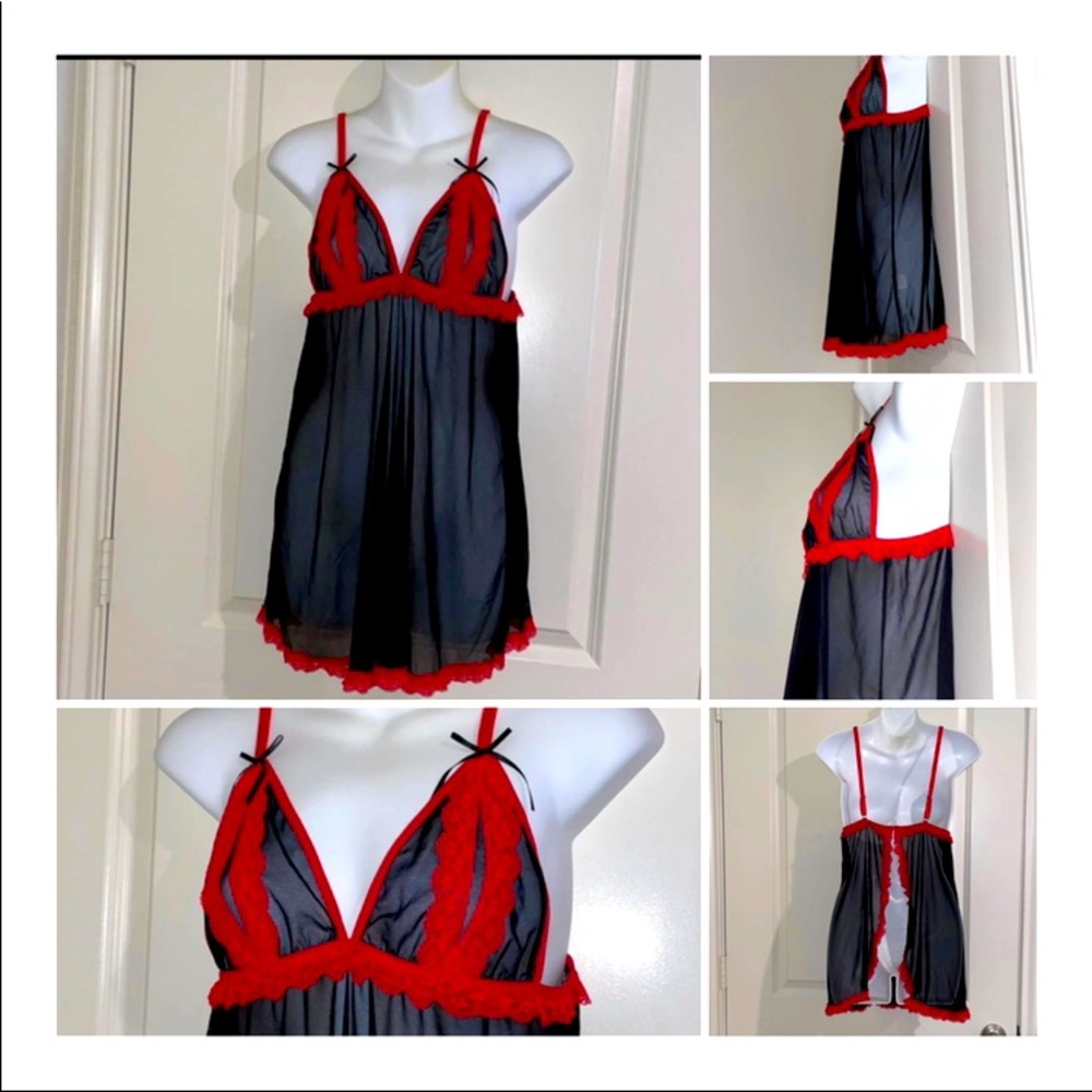 🛑 Red/Black Teddy